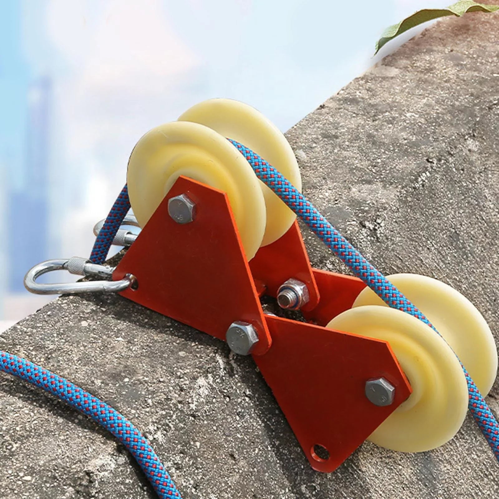 Rock Climbing Hiking Abseiling Rappelling Rope Anchor Rope Edge Sizeheath Wheels Wear-Resistant Accessories