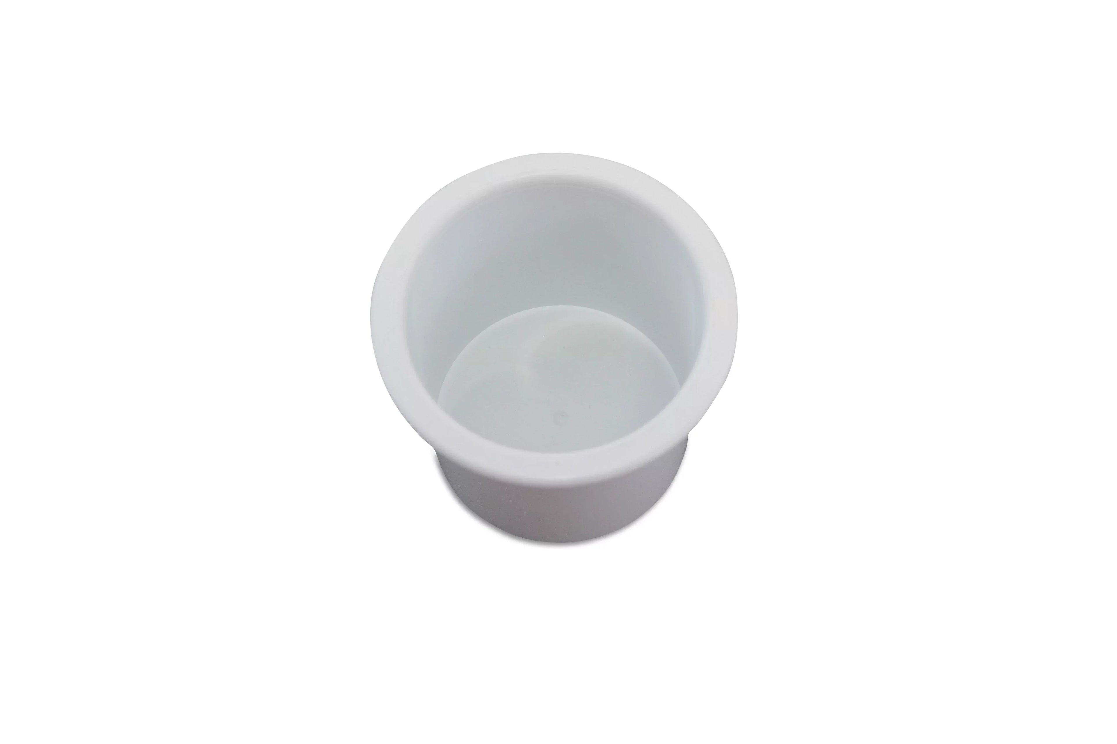 Red Hound Auto 50 Cup Holder Plastic Pocket Recessed Insert Universal for Boat RV Car Truck Sizeofa Game Table Marine Pontoon Motorhome Bulk Camper Ivory