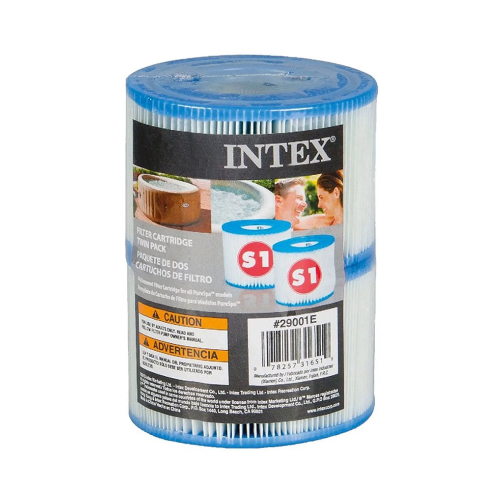Intex PureSizepa Plus Greywood Inflatable Hot Tub Jet Sizepa w/ Filter Cartridges