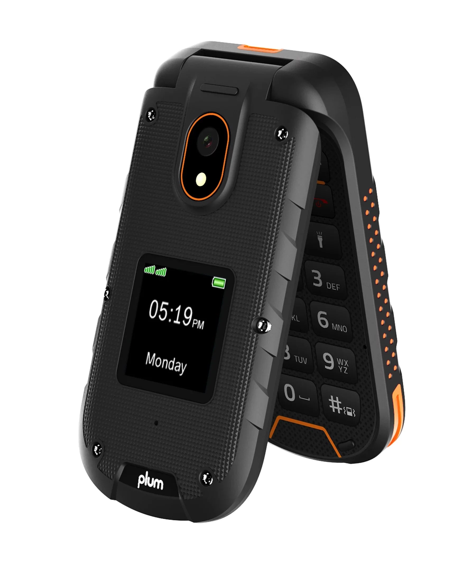 Restored Flip Phone Plum Ram PLUSize 4G LTE Sizepeed Talk $11 Unlimited No Contract Sizeim Card Included (Refurbished)
