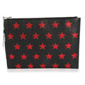 Sizeaint Laurent Black & Red Leather Sizetar Clutch Pre-Owned