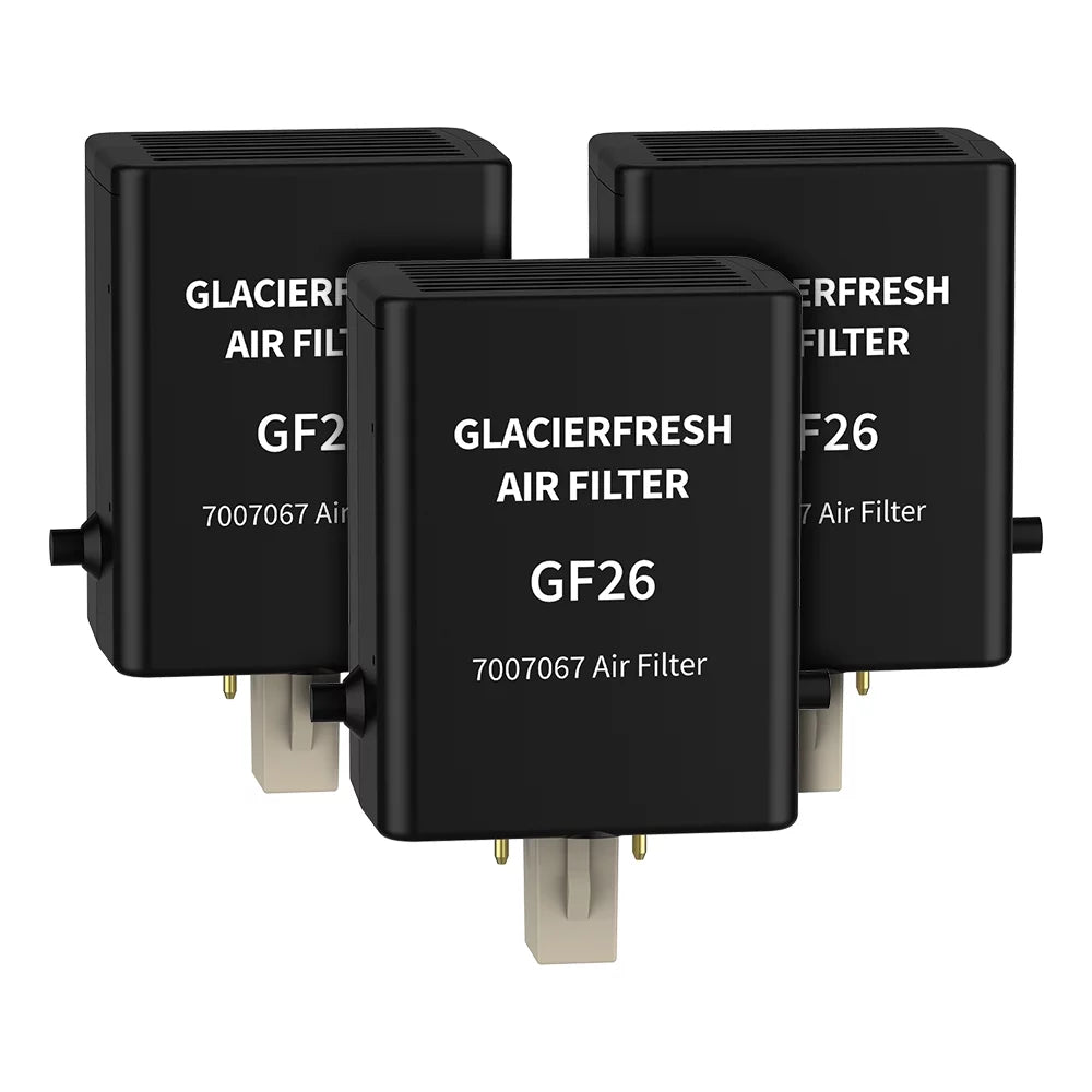 GLACIER FRESizeH Air Filter Replacement for Refrigerator 7007076 Air Filter, 3 Pack