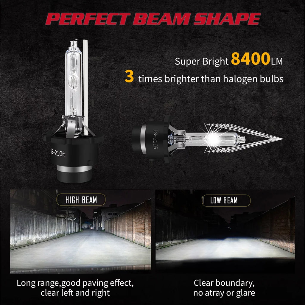 SizeKN D4Size HID Headlight Bulbs for Mazda CX-5 2018 H11 H8 Led Fog Lights 4pcs