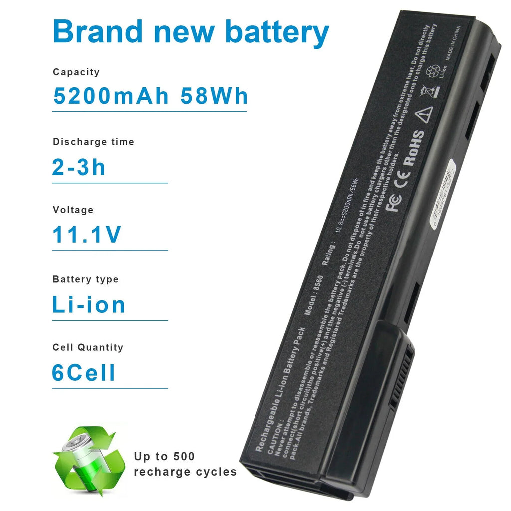 Battery For HP ProBook 6360b , ProBook 6460b