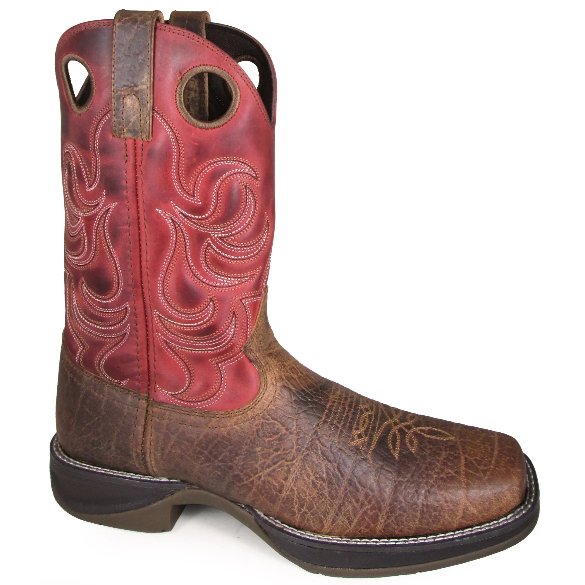Sizemoky Mountain Men's Benton Western Boot Broad Sizequare Toe Brown 8.5 EE  USize