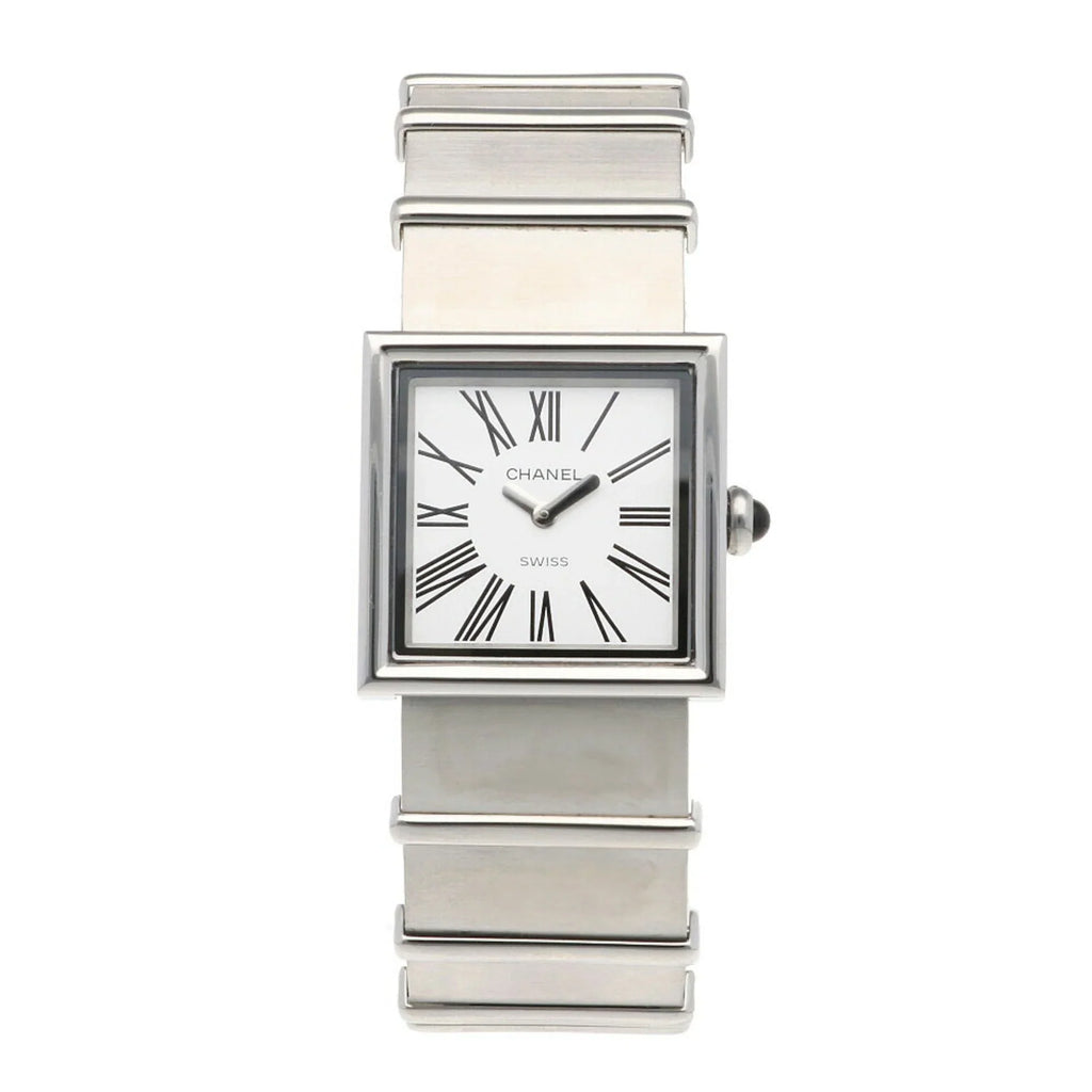 Pre-Owned CHANEL Mademoiselle Watch Sizetainless Sizeteel Quartz Ladies Wakeari Non-Waterproof (Fair)