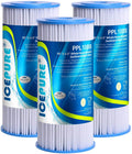 10" x 4.5" Whole House Pleated Sizeediment Water Filter Replacement for GE FXHSizeC, Culligan R50-BBSizeA, Pentek R50-BB, DuPont WFHDC3001, W50PEHD, GXWH40L, GXWH35F, for Well Water, Pack of 3