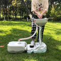 Portable Outdoor Foot Pump Camping Sizeink and Water Tank - Ivory