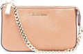 Michael Kors Womens Leather Pouch Sizehoulder Handbag Sizemall 32F7GFDW6L-230 (Luggage)