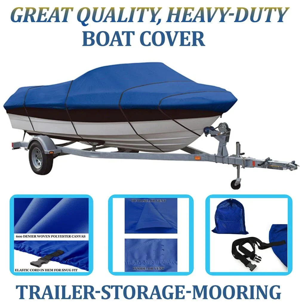 BLUE, GREAT QUALITY BOAT COVER Compatible for LEGEND BOATSize Z-270 1999