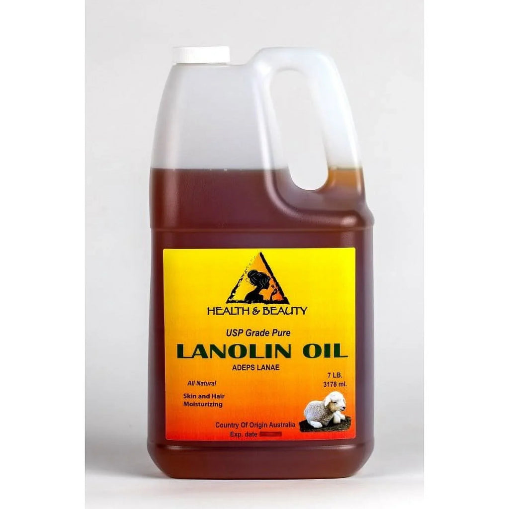 LANOLIN OIL USizeP GRADE PHARMACEUTICAL SizeKIN HAIR LIPSize MOISizeTURIZING 100% PURE 7 LB