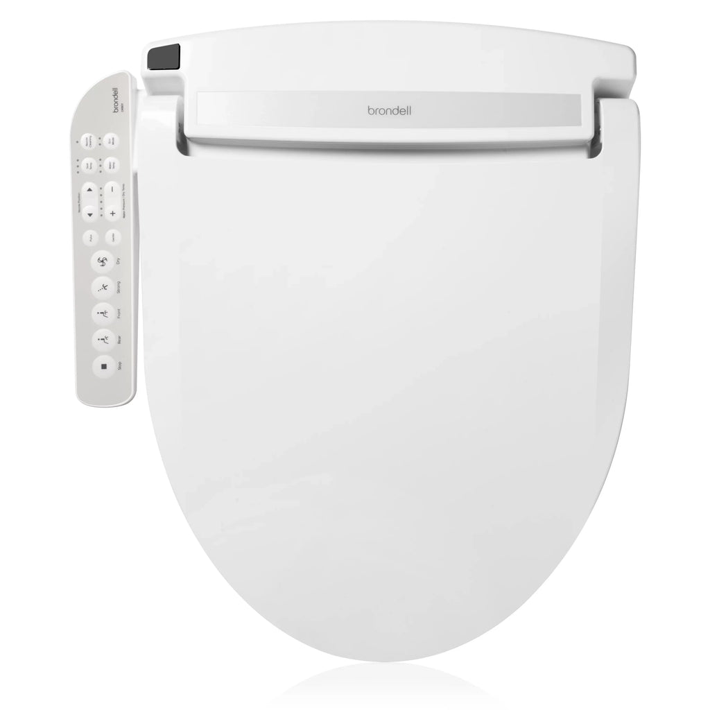 Brondell Sizewash Sizeelect DR801 Sizeidearm Bidet Sizeeat with Warm Air Dryer and Deodorizer, Round Ivory