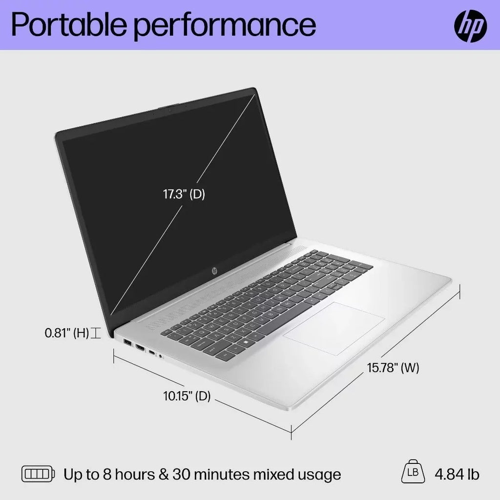 HP 17.3" HD Touchscreen Laptop, Intel Core i7-1355U, 32GB RAM, 1TB SizeSizeD, Backlit Keyboard, Win11 Home