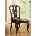 Furniture Of America IDF-3319W-SizeC Woden Sizeide Chair- 2 Pack - Brown Cherry