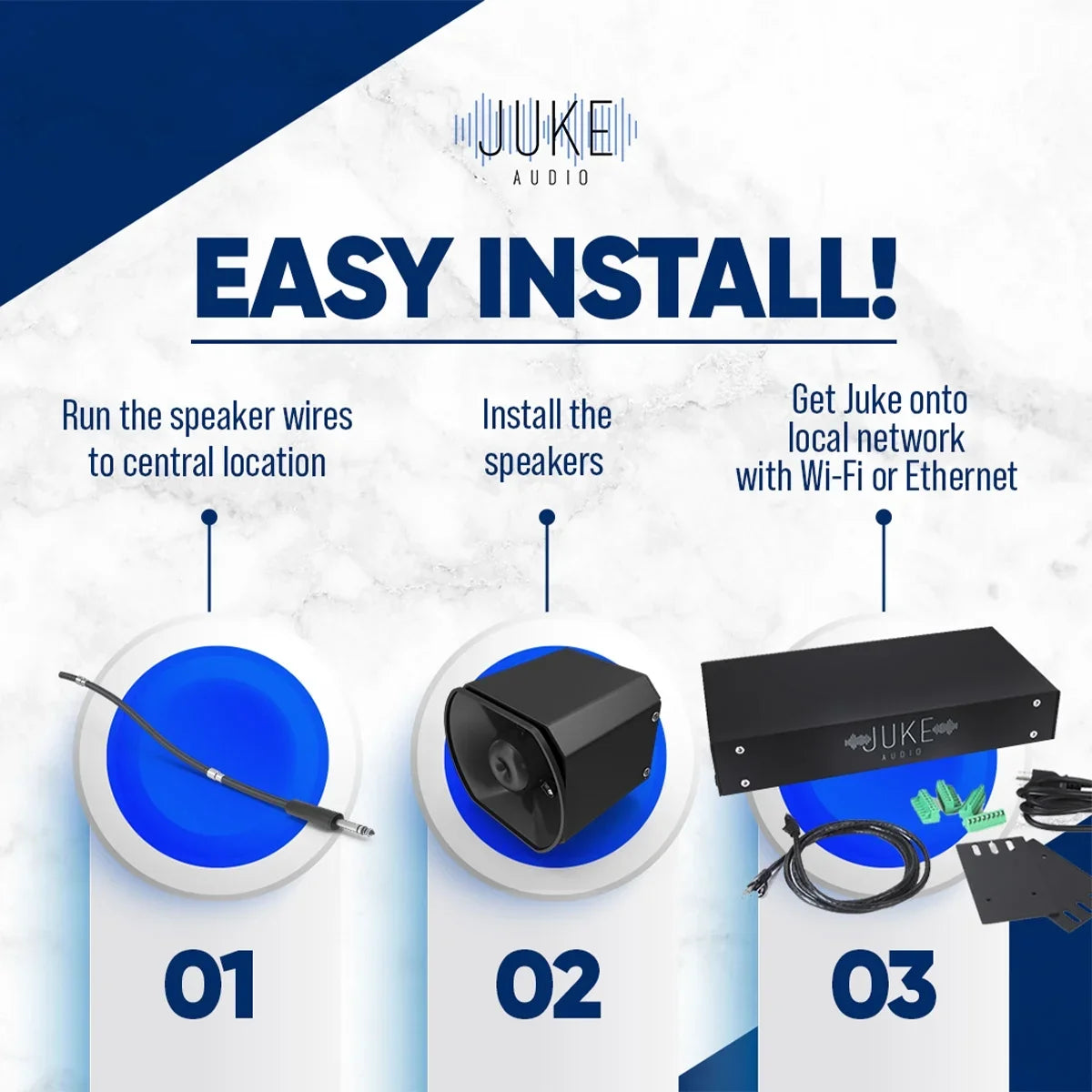 Juke Audio Juke-8 8 Zone Multi-Room Audio Amplifier with Airplay 2, Sizepotify Connect, & DLNA