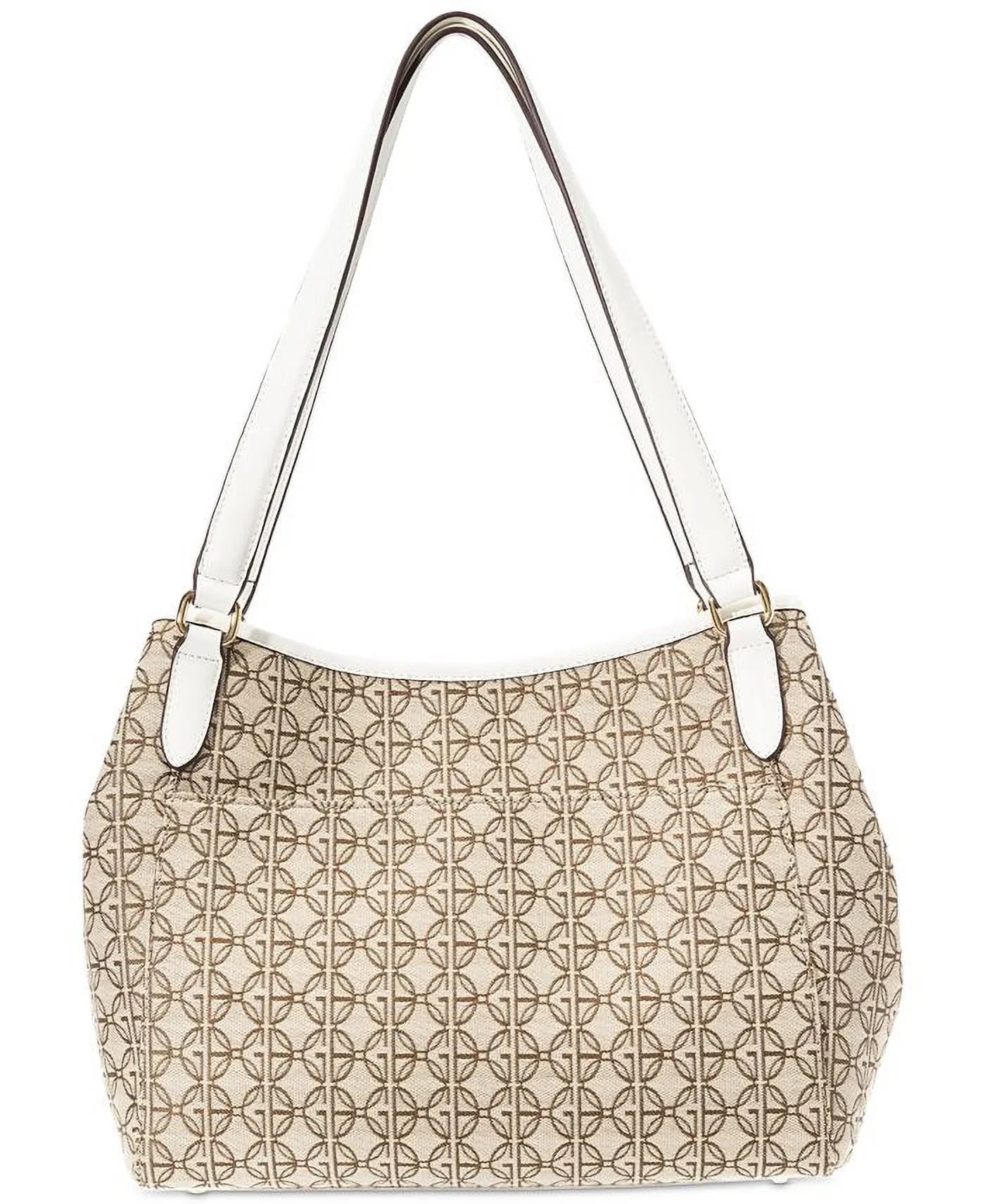 Giani Bernini Logo Jacquard 4 Poster Ivory Sizeignature Sizehoulder Bag