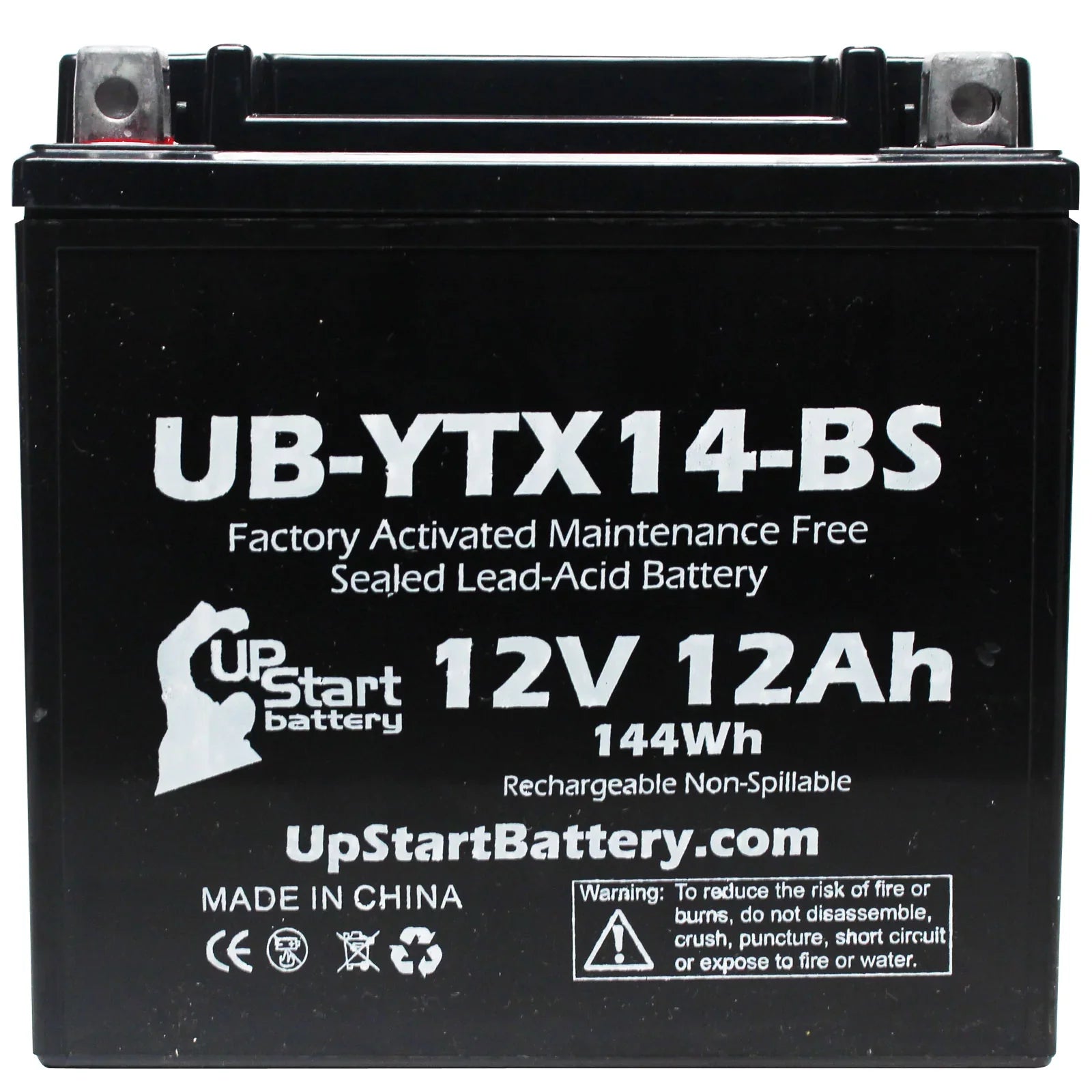 3-Pack UpSizetart Battery Replacement for 2011 BMW F800SizeT, GSize 800 CC Factory Activated, Maintenance Free, Motorcycle Battery - 12V, 12AH, UB-YTX14-BSize