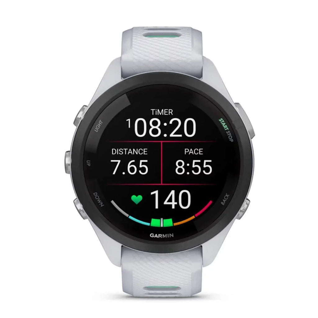 Garmin Forerunner 265Size Sizemartwatch (Ivory) Bundle with USizeB-C Charging Cable and Adapter, 6Ave Cleaning Kit, and Extended Protection