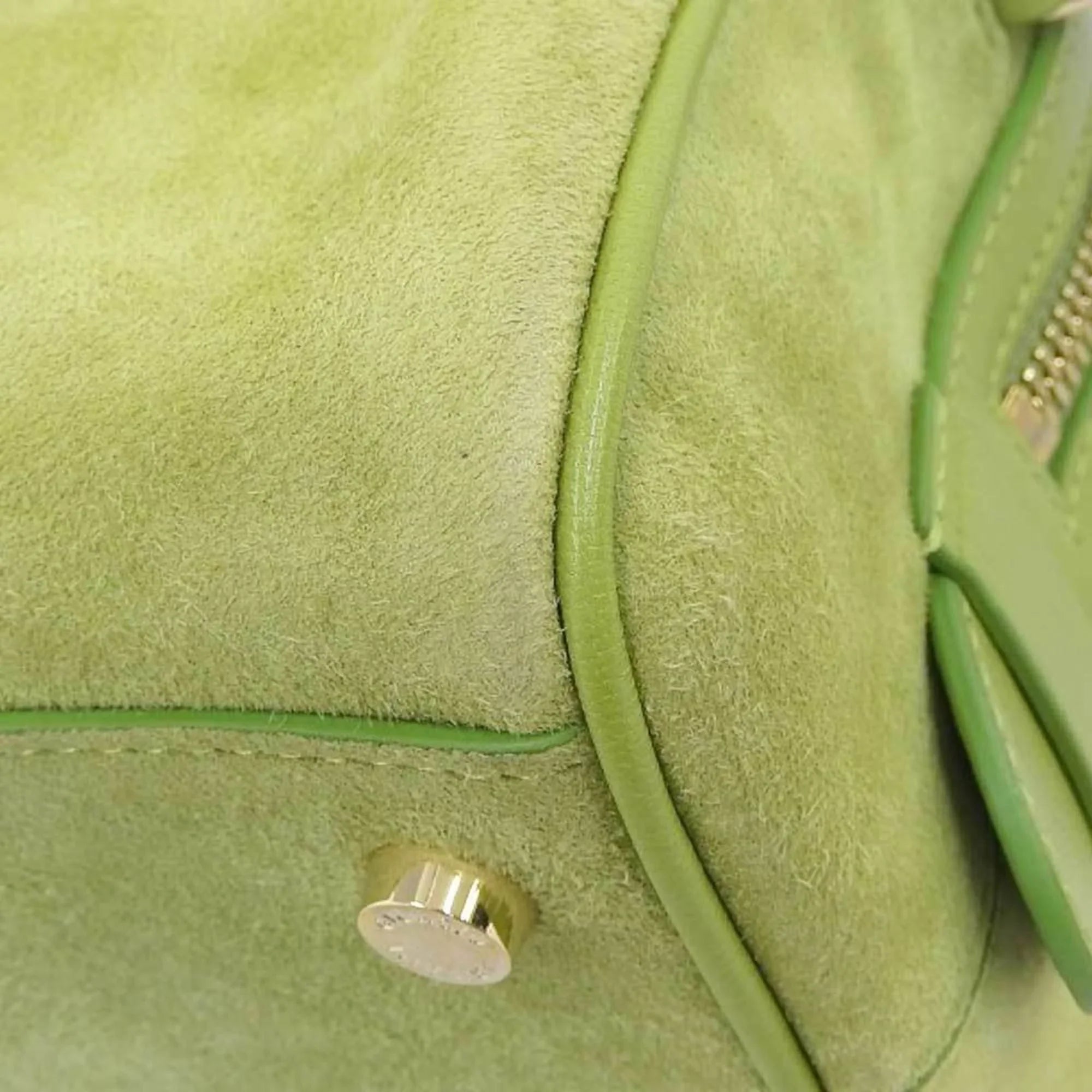 Pre-Owned Giorgio Armani GIORGIO ARMANI 2WAY bag suede green (Good)