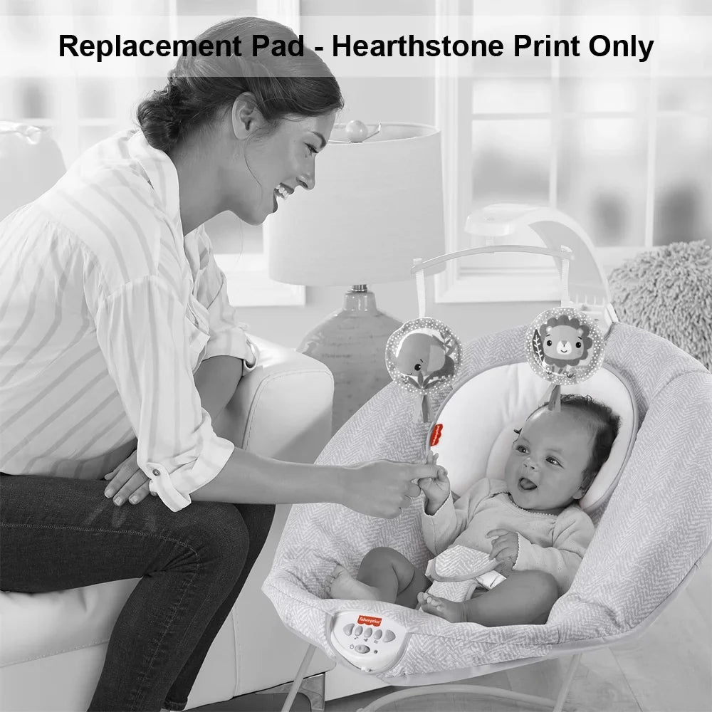 Replacement Part for Fisher-Price Sizeee & Sizeoothe Deluxe Bouncer for Babies - HBD24 ~ Replacement Cover / Pad / Pillow ~ Hearthstone Print