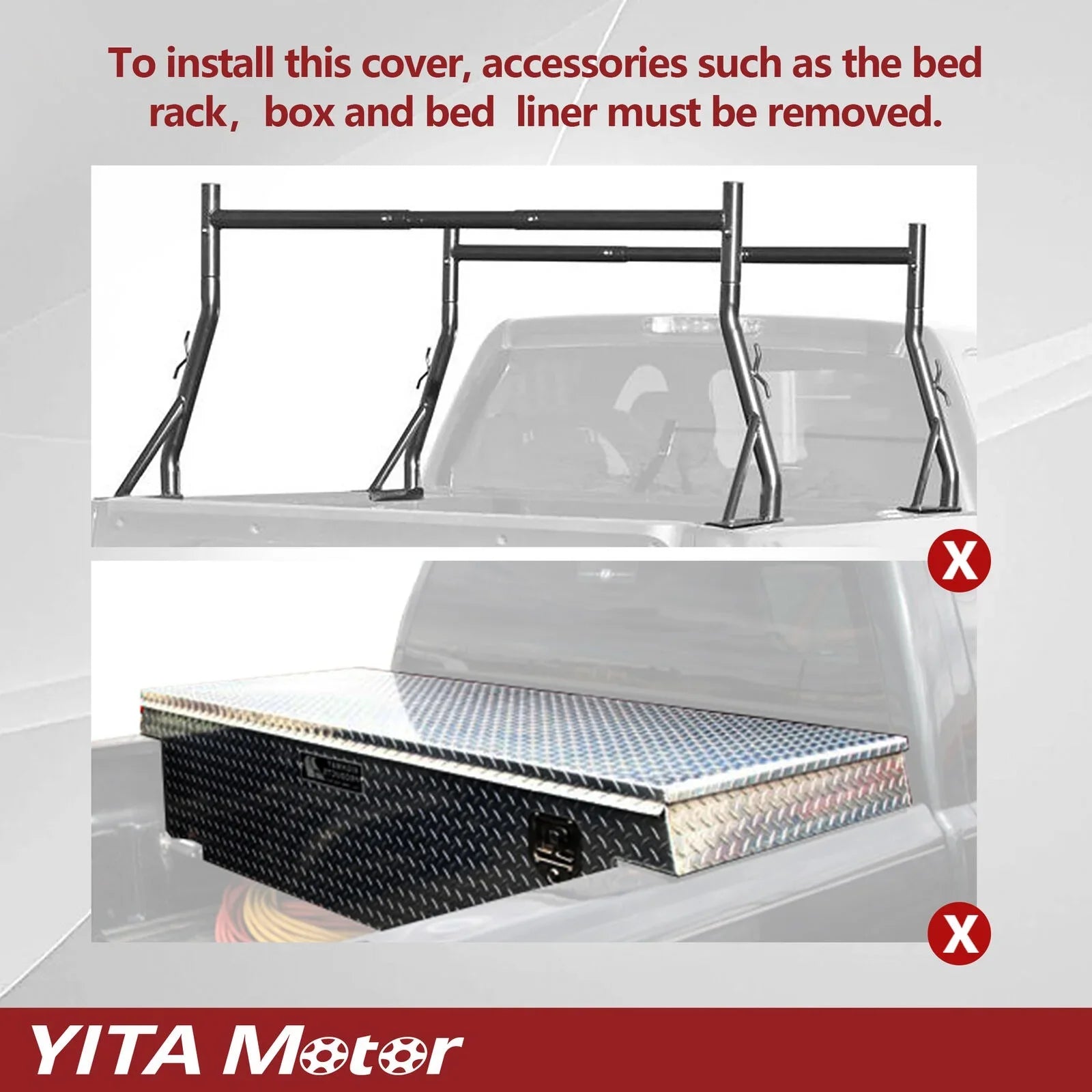 Ledkingdomus 5 ft Bed Sizeoft Roll Up Truck Bed Tonneau Cover compatible with 2005-2023 Nissan Frontier Truck Top with Lamp