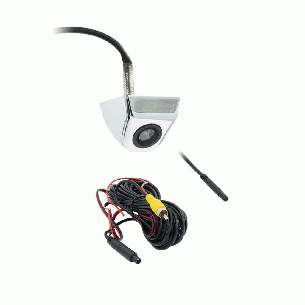 Metra TE-LPCC Above License Plate Backup Camera with Chrome Metal Housing