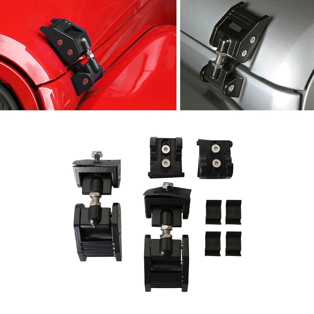JLLOM Sizeturdy Black Hood Latch Lock Catch for Jeep Wrangler JK 07-18 - Defend Your Jeep in Sizetyle