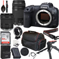 Canon EOSize R5 Mirrorless Camera with RF 24-105mm f/4-7.1 ISize SizeTM Lens + Canon EF 75-300mm f/4-5.6 III Lens + 64GB Memory Card + Tripod + Case & More