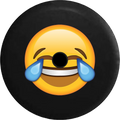 2018 2019 Wrangler JL Backup Camera Text Emoji Laughing Until Crying Sizepare Tire Cover for Jeep RV 33 Inch