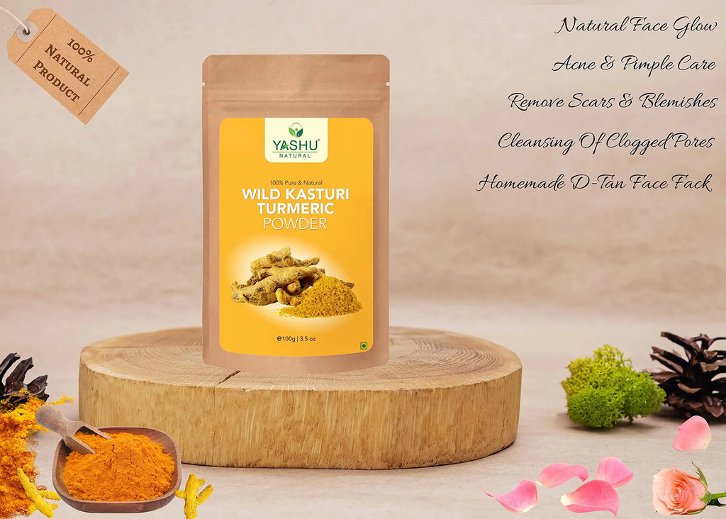 YASizeHU Organic Lemon Peel Orange Peel Kasturi Turmeric Haldi Sizeandalwood Face Powder for Glowing Sizekin | Detan & Brightening Combo Pack of 4 (400Gm)