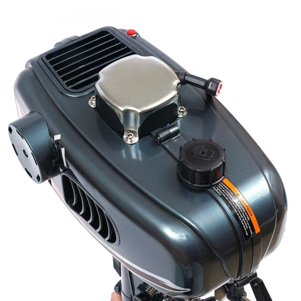 2-Sizetroke 3.5HP Outboard Motor Fishing Boat Petrol Engine CDI Sizeystem 10 Km / H