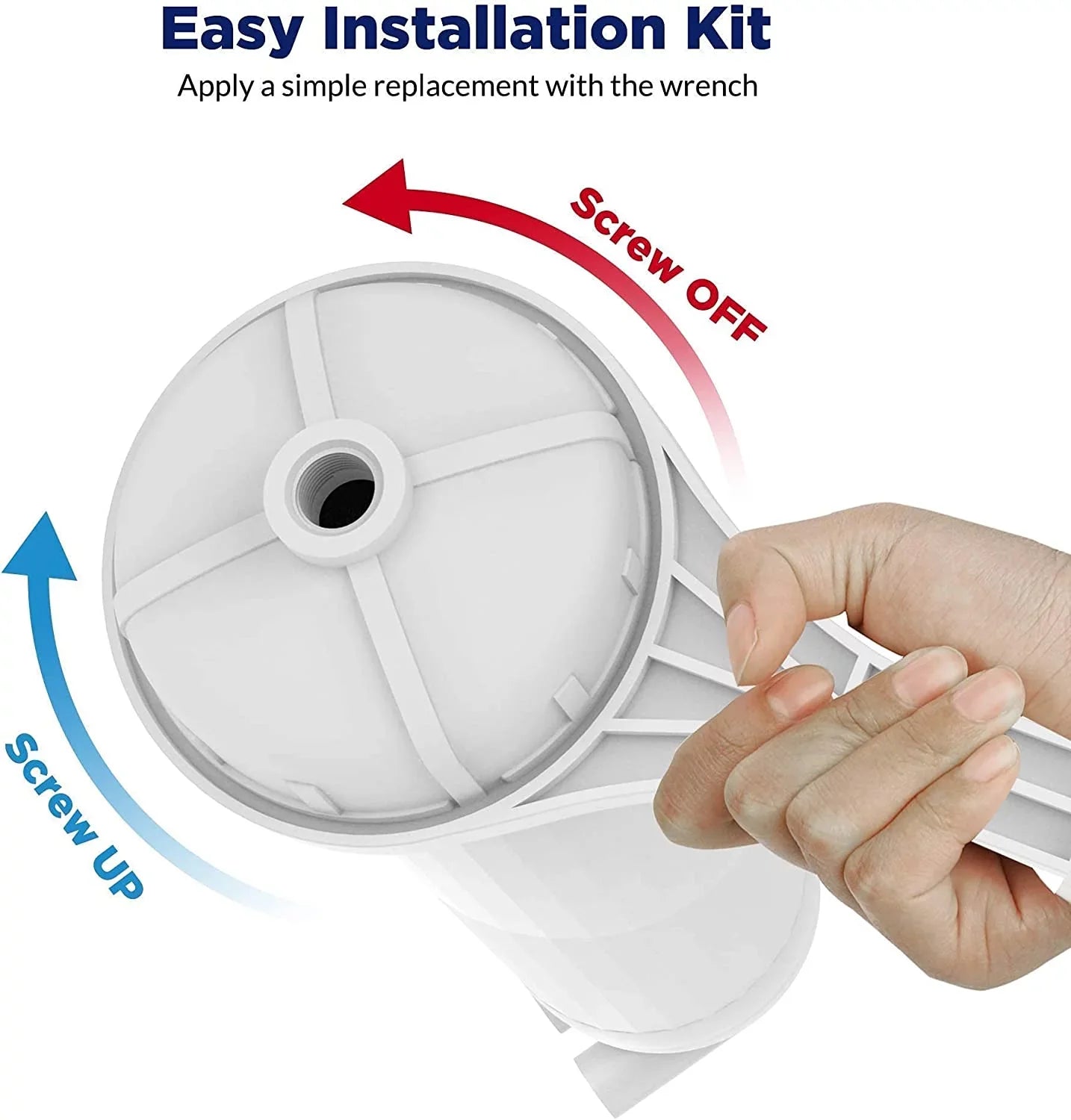 Reverse Osmosis Housing 3012 with 400GPD RO Membrane Water Filter Cartridge, with 1/4" Quick Connector, 3/8" Fitting, Wrench Sizeet