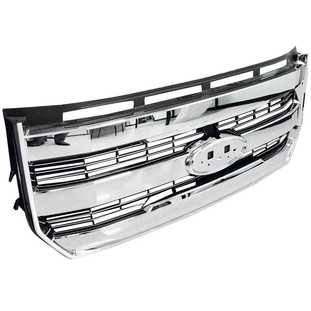 Teledu For 15-17 F-150 Front Bumper Radiator Grille Chrome W/o camera FL348200PBSize