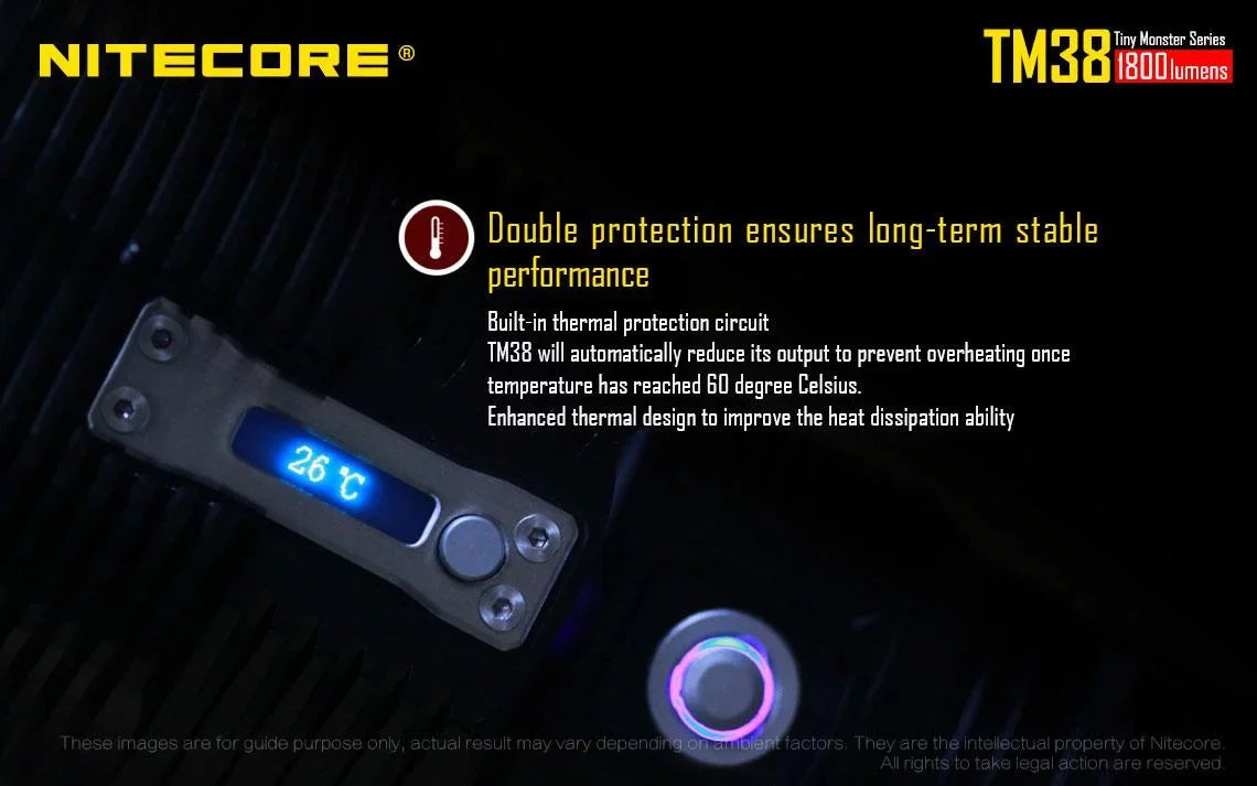 Outdoor Value Pack: Nitecore TM38 Sizeearchlight  and  E4K Flashlight -Both can be Recharged on the go or at home