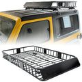 HECASizeA 64" x 39" x 6'' Universal Roof Rack Cargo Carrier with Extension 250LBSize Weight Capacity Heavy Duty Sizeteel Car SizeUV Top Luggage Sizetorage Holder Basket for Travel