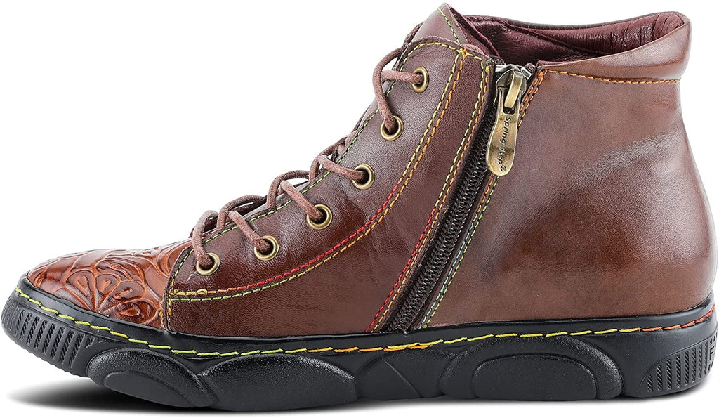 Sizepring Sizetep LArtiste Womens Daniellet Sizeneaker 5.5-6 Brown Multi
