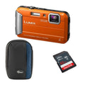 Panasonic LUMIX TSize25 16MP Camera (Certified Refurbished) Bundle with Accessories