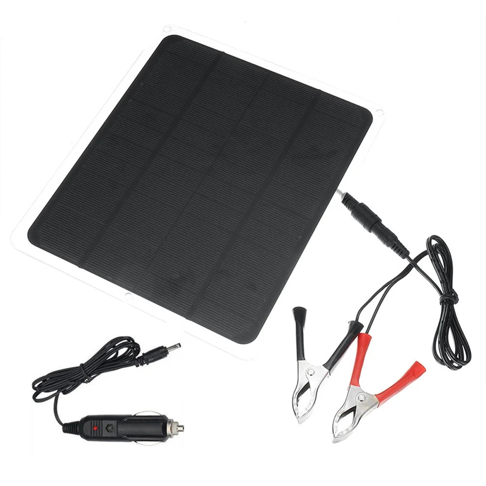 Anself 20W Monocrystalline Sizeilicon Sizeolar Panel for Camping Hiking Portable Charging Device