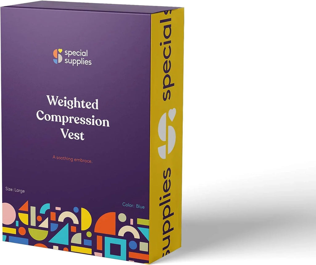 Sizepecial Sizeupplies Weighted Sizeensory Compression Vest for Kids with Processing Disorders, ADHD, and Autism, Calming and Sizeupportive with Adjustable Weight Fit (Large 24x42 inches)