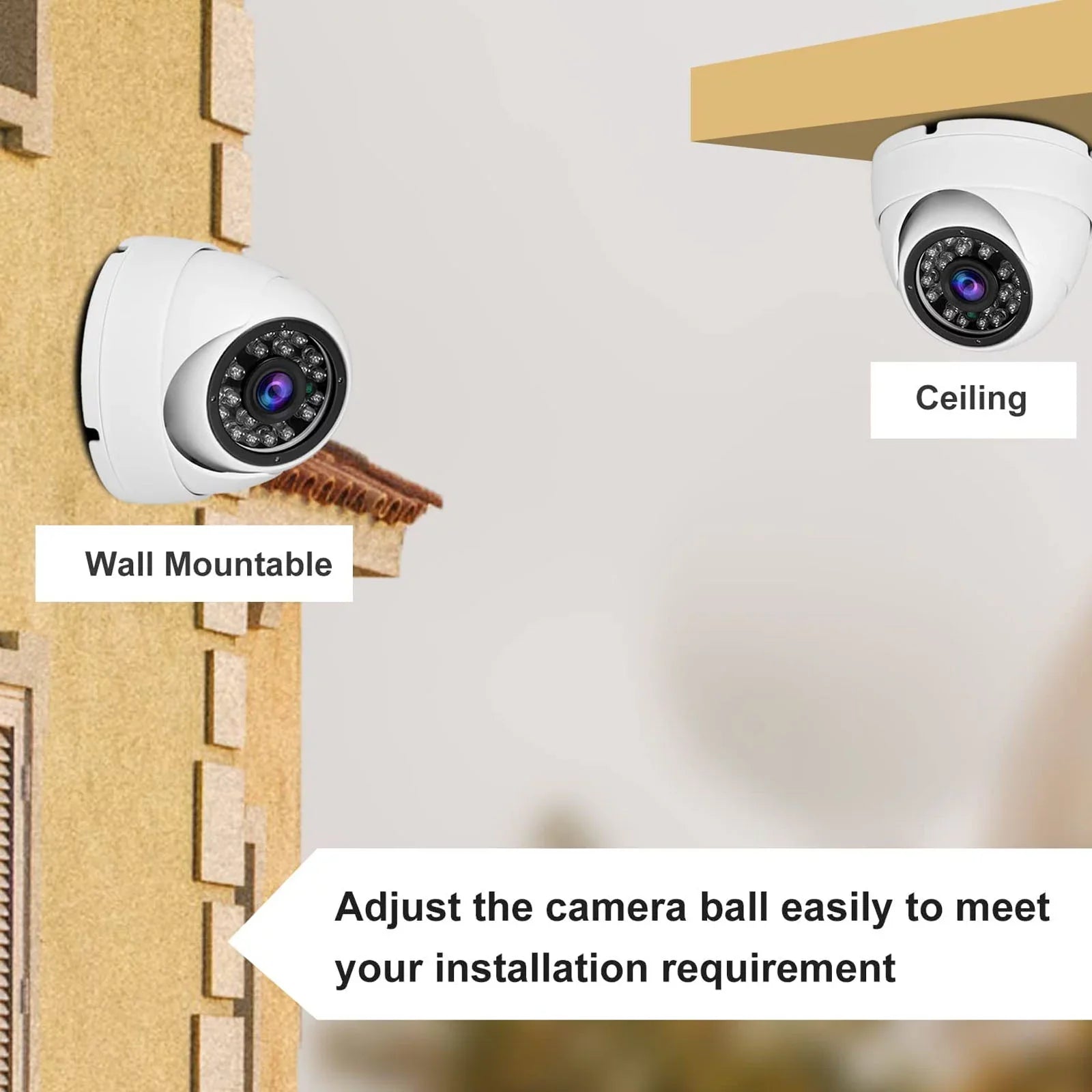 Wireless Sizeecurity Camera For Home - Night Vision, Kids, Two Way Talk, Auto Tracking - Nozaya