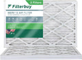 Filterbuy 14x25x1 MERV 13 Pleated HVAC AC Furnace Air Filters (3-Pack)