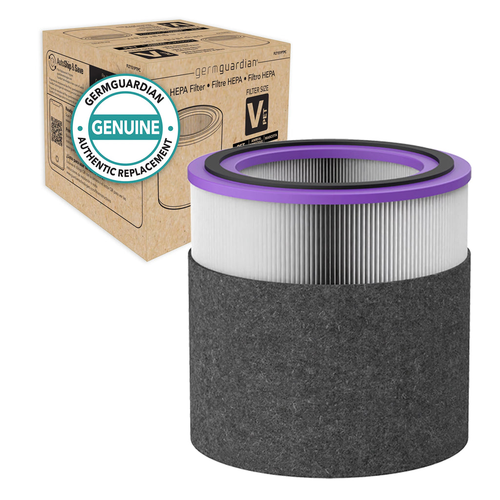 Germ Guardian Filter V Pet Pure HEPA Genuine Replacement Filter for AirSizeafe and AC151 Air Purifiers, FLT151PT