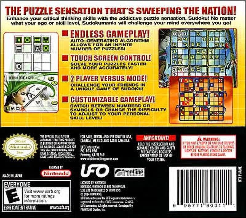 sudoku mania - nintendo ds