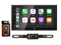 JVC KW-M56BT Digital Multimedia Receiver w/ fixed 6.75" Touchscreen Monitor+Absolute CAM600 Rearview Camera & Magnet Phone Holder