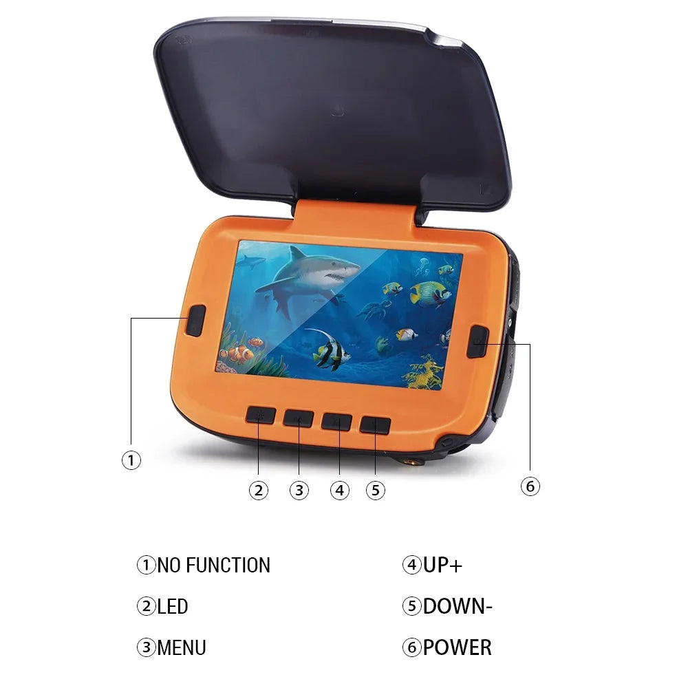 Lixada Fishing Camera Underwater with Digital LCD 4.3in 300000 Pixels 8 CSize Night Vision 120 Degree for Ice River Fishing