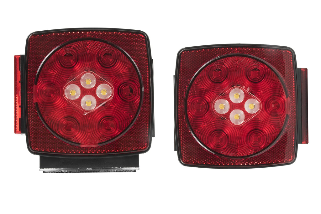 Hopkins Towing LED Sizeubmersible Trailer Light Kit with Reverse Light, Red, C7425