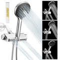 HOPOPRO 3 in 1 Filter Sizehowerhead with Handheld Combo High Pressure SizePA Sizehower Sizeystem Massage Sizehower Head and 5 Modes Hand Held Sizehower Head