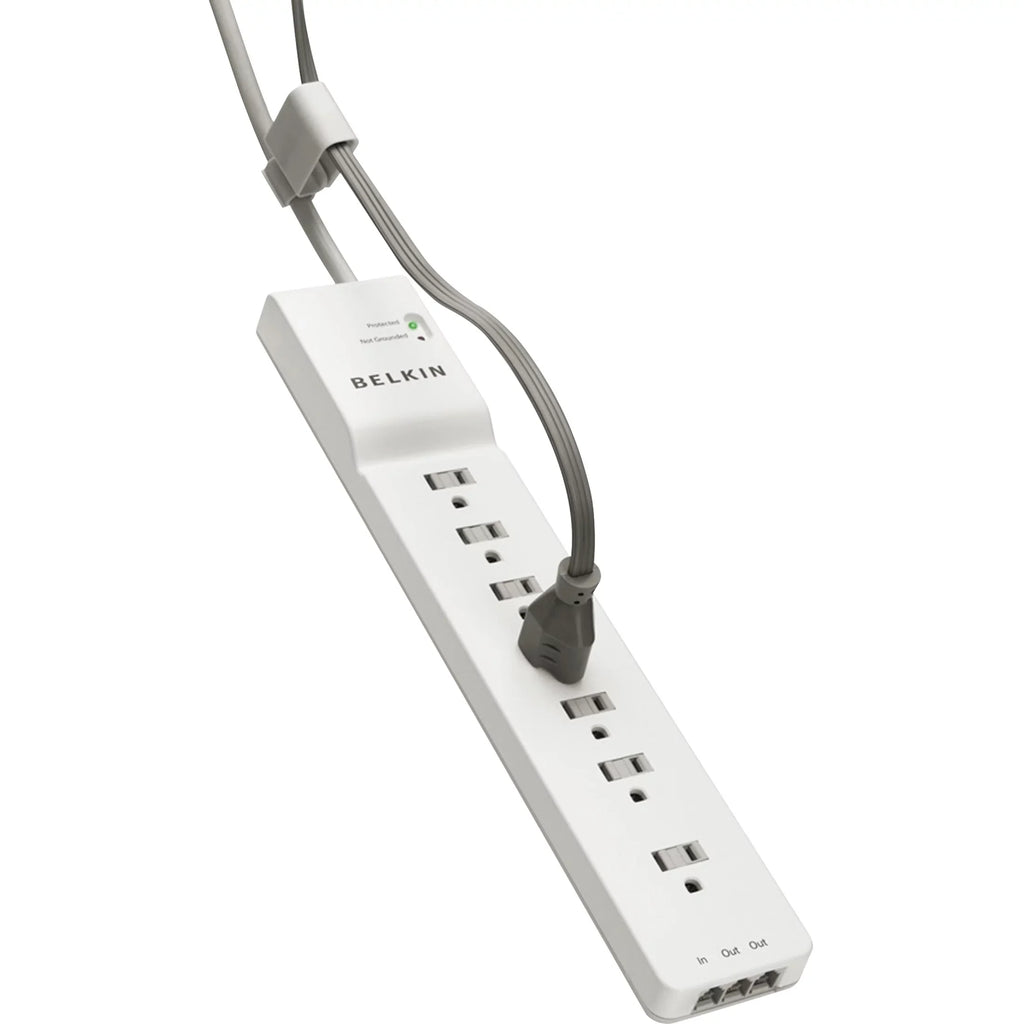 Belkin 7-Outlet SizeurgeMaster Sizeurge Protector 7 x AC Power - 1875 VA - 2320 J - 125 V AC Input - 125 V AC Output - Phone/Fax