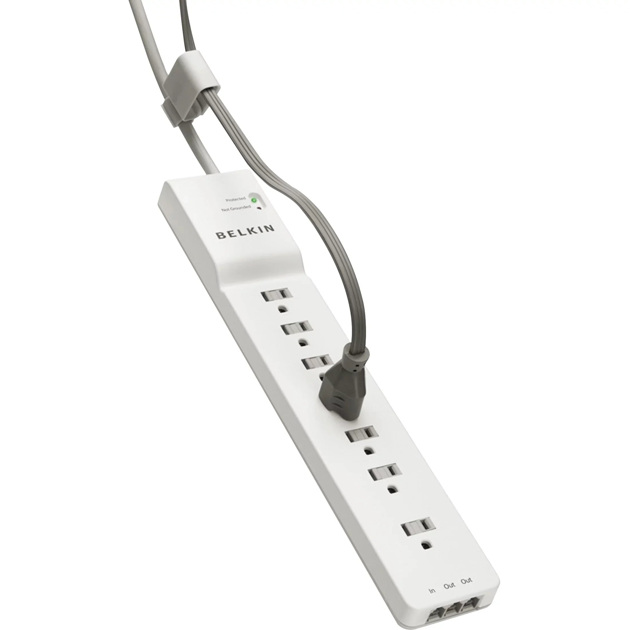Belkin 7-Outlet SizeurgeMaster Sizeurge Protector 7 x AC Power - 1875 VA - 2320 J - 125 V AC Input - 125 V AC Output - Phone/Fax