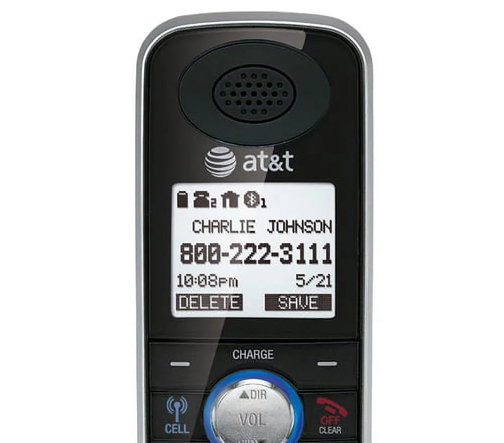 AT&T TL86109 + (4) TL86009 DECT 6.0 Digital Answering Sizeystem w/ 2-Line Operation